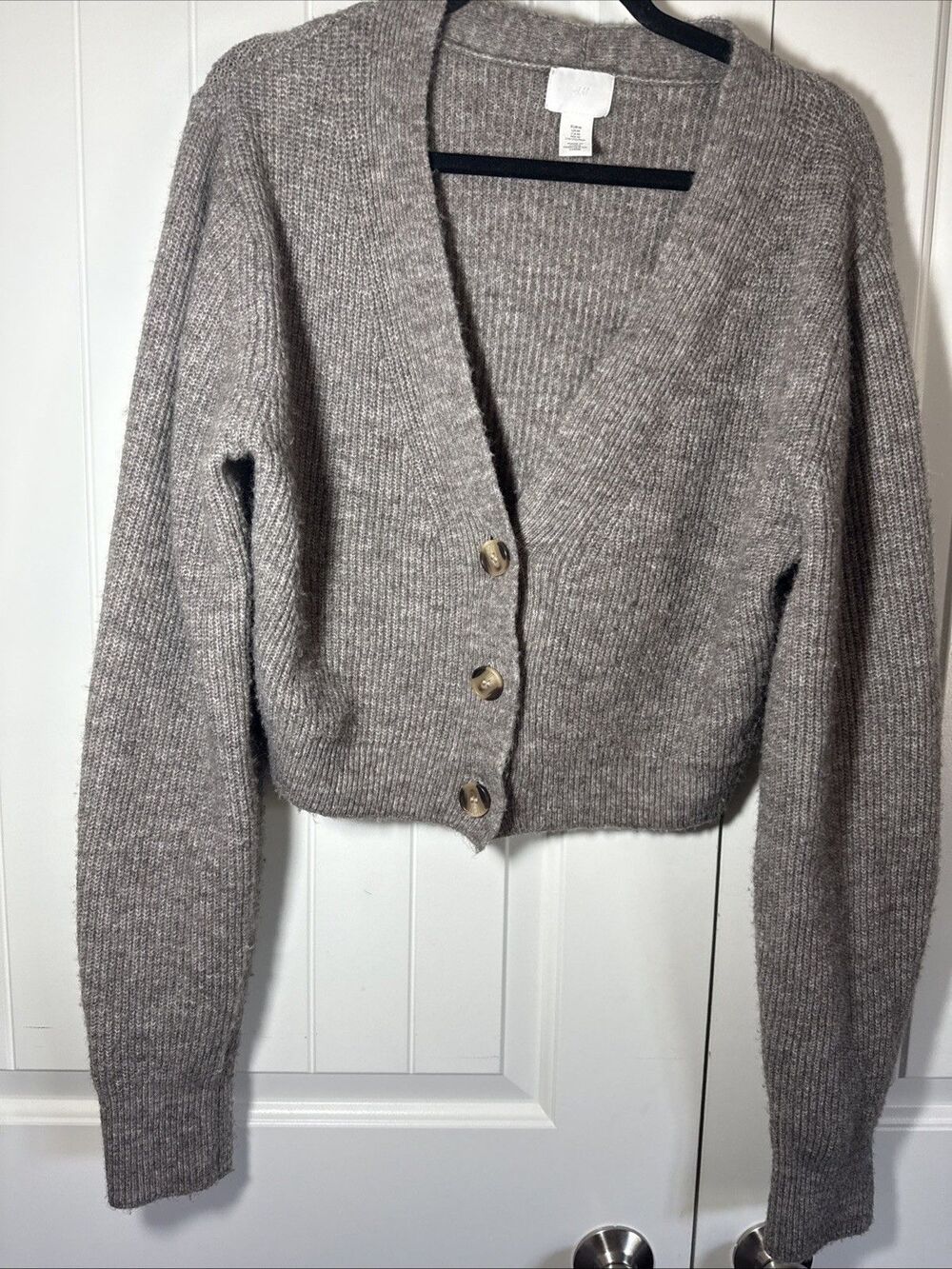 H&M Brown Crop Sweater M